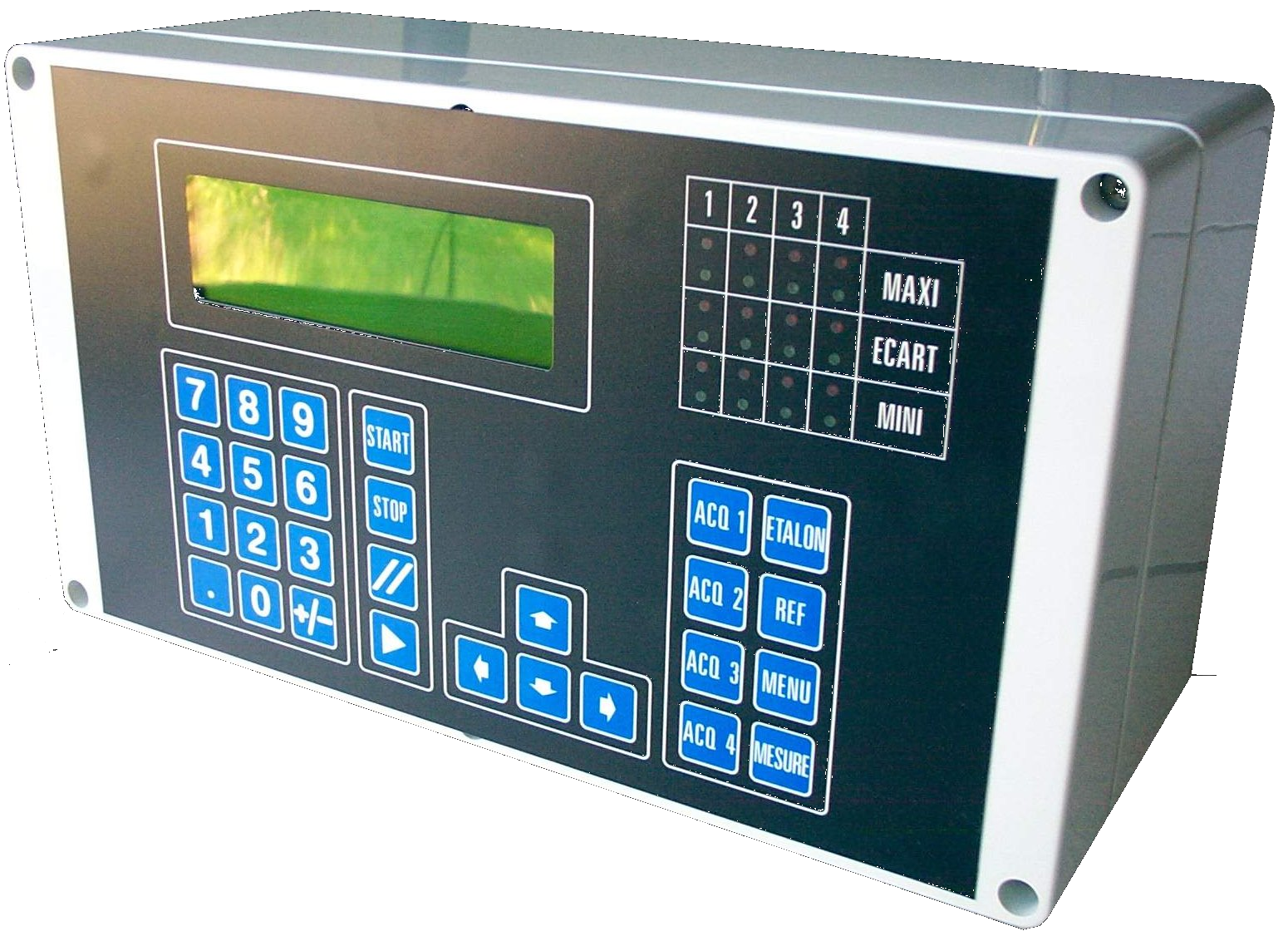 Afficheur MVC 4 axes IDP 3C Concept Araxe SNECMA - calculateur métrologie industrielle