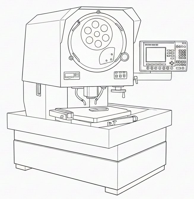 Projecteur de profil Starrett Someco Mitutoyo Schneider Baty Deltronic Orama Tesa Brown Sharp Leica